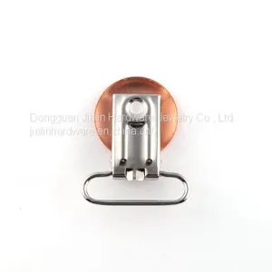 Rose Gold Coated Baby Pacifier Clip Suitable for 1 Inch Width Fabric to Hold on thumbnail-2