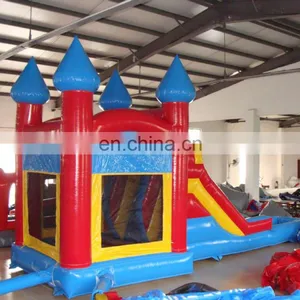 Inflatable Combo Bouncer Castle With Slide With Pool for Kids for Games thumbnail-5