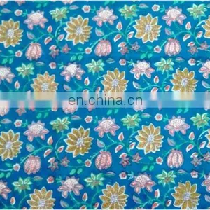Wholesale African Prints Block Prints Textile Cotton Jaipuri Handmade Fabric / Fabric / 100% Cotton Fabric thumbnail-1