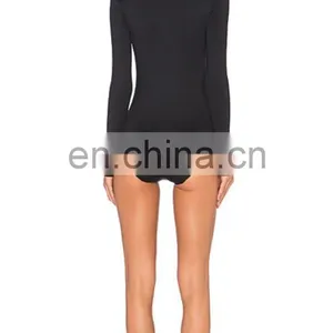 Top Selling Products Woman Rashguard Top With Bikini Bottom Fashion High Quality Rash Guard thumbnail-3