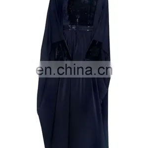 Women's Free Size Black Colour Lycra(Stretchable) With Diamond Stone Work & Embroidery Lace Work / Islamic Wear Burkha thumbnail-2
