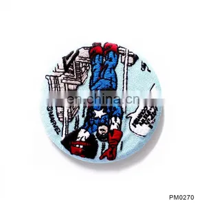 Single Sided Personalized Flowers Bird Metal Round Pocket Mirror Make-Up Mirror thumbnail-6