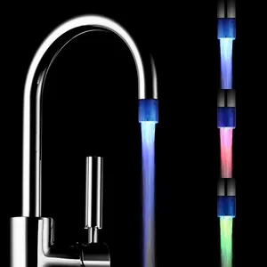 New Products Water Saver ABS Chromed Color Changing Led Kitchen Faucet thumbnail-2
