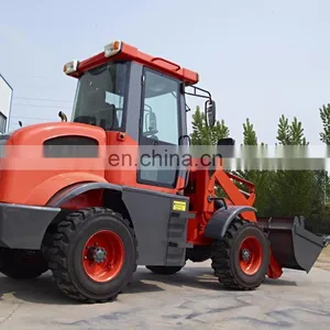 Earth Moving Construction Machinery 1.5ton Mini Front Wheel Loader With Wider Tires thumbnail-3