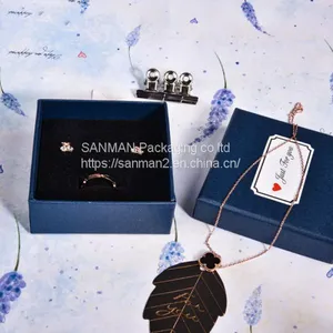 Rigid Square White Cardboard Gift Box With Lid Customized thumbnail-3