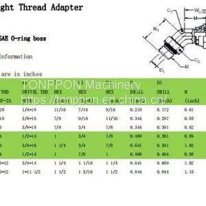 45°straight Thread Adapter6902 thumbnail-1
