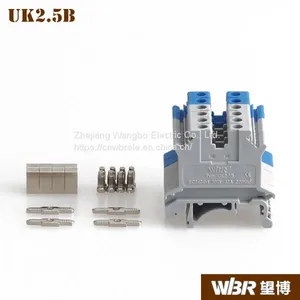 Din Rail Terminal Blocks UK2.5B Pure Copper Connector Screw Terminal Block thumbnail-3