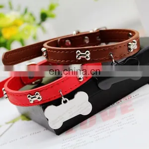 Soft Touch Basic Classic Padded Leather Pet Collars Adjustable Durable Dog Collars Pet Supplies thumbnail-4