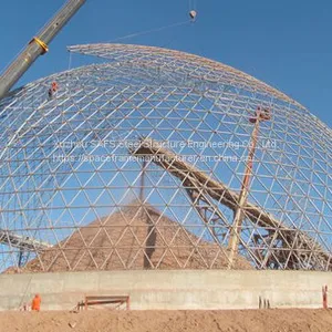 Security Structure Bolt Ball Connecting Space Frame Dome Coal Storage thumbnail-3