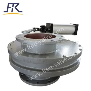 Pneumatic Ceramic Rotary Gate Valve With Adapter Bonnet thumbnail-3