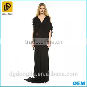 Hottest Fashion Style Elegant Women Casual Summer Ladies Black Sleeveless Dress thumbnail-1