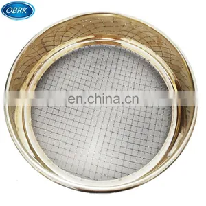 Sand Soil Grain Sieving Woven Stainless Steel Wire Cloth Brass Frame Standard for Laboratory Test Sieve thumbnail-2