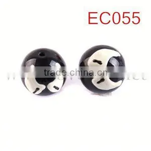 Chuncky Black Painted Beads for Bracelet DIY thumbnail-1