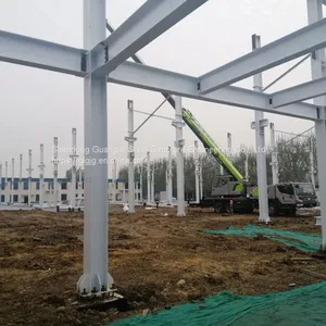 Seismic Earthquake Prefabricated Light Steel Structure Muti Slope Workshop thumbnail-2