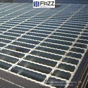 Composite Operating Platform Heavy Duty Anti-slip Toothed Hot-dip Galvanized Steel Grating thumbnail-1
