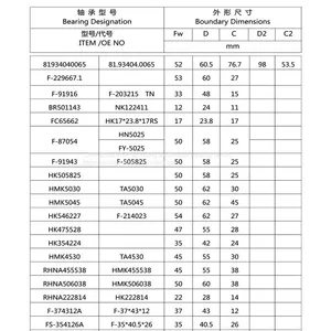 Supply Plane Reasoning Needle Roller Bearing AXK6085 Car Bearing Repair Kit Peugeot Rear Axle Bearing Seals thumbnail-2