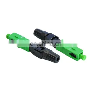 China Manufacturer FTTH Field Quick Assembly Fiber Optic SC APC Fast Connector thumbnail-2