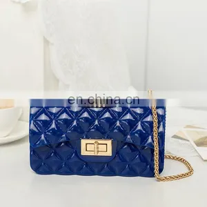 Womens Jelly Purse Rhinestone, Cross Body Womens Jell Pvc Jelly Purse Jelly Clutch Purse/ thumbnail-5