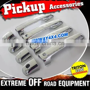 2015 Auto Car Accessories Chrome Door Handle Bowl Cover For 2015 Triton L200 thumbnail-2