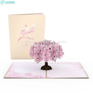 2022 Best Sellers Cherry Blossom 3D Pop-up Cards Birthday Greeting Cards for Mom thumbnail-1