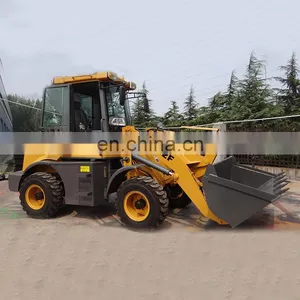 1.2ton 0.55bucket Capacity 4L68 Engine ZL12F New Cabin Front Loader With Shovel Wheeled Loading Shovel thumbnail-4