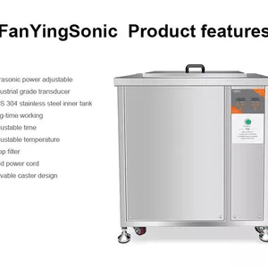 FanYingSonic 192L 2400W Professional Customization Industrial Big Tank Ultrasonic Cleaner Filter System Adjust Power Car Washer thumbnail-1