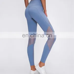 Clothes Fitness Wear Wholesale Women Mesh Yoga Pants Leggings Newest Ready to Ship Private Label High Quality Fabric Sportswear thumbnail-2