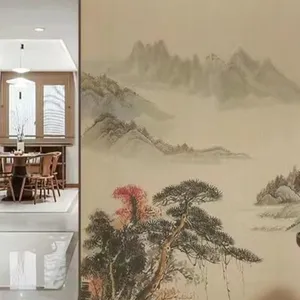 Imitation Hand-painted Wall Cloth Decorative Painting, Ink Chinese Style thumbnail-1