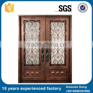 New Product Dual Iron Fancy Entry Doors thumbnail-4