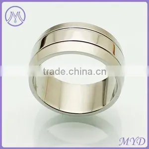 WCA Certificate Factory High Quality Stainless Steel Wide Band Finger Ring thumbnail-1