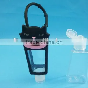 Cute Animal Plastic Hand Sanitizer Bottle,hand Bottle With Silica Gel Case,hand PET Bottle With Fliptop Cap,bottle20ml 30ml thumbnail-1