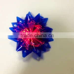 LED Lighting Gift Decorate Star Ribbon Bow, Holiday Ligthing Iridescent Loops Bow thumbnail-2