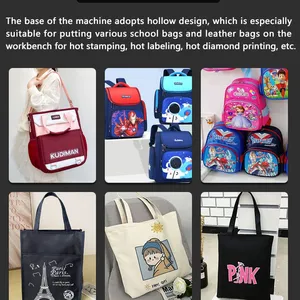 23X30cm Commercial Grade Professional Small Pneumatic Heat Press Machine for Lable/tshirt thumbnail-3