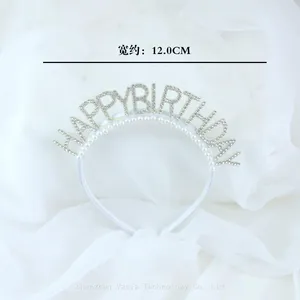 Factory-Supplied Princess Birthday Headbands - Glitter Powder Hoops for Bulk Party Props thumbnail-5