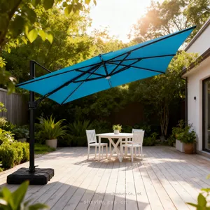 Modern Hotel Outdoor Garden Patio Umbrella, Outdoor Cantilever Luxury Garden Umbrella, Patio Sunshade thumbnail-1