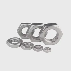 OEM Hex Thin Nut Stainless Steel Standard Hex Nut Jam Nut DIN 439 thumbnail-2