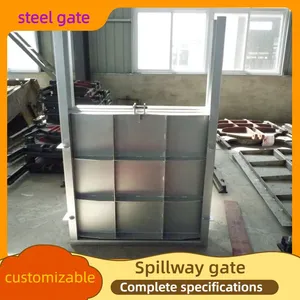 Low Noise Electric Stainless Steel Water Gate Smooth Operation Hydraulic Sluice Gate thumbnail-3