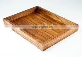 Natural Wood Wooden Serving Tray Wholesale For Tea thumbnail-2