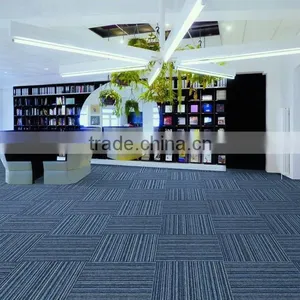 Cut Pile Striped Wall to Wall Carpet thumbnail-1