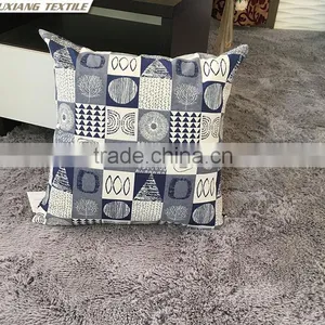 Blue High Quality Jaquard Pillow Cushion thumbnail-1