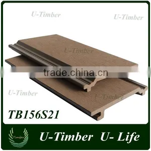 Waterproof WPC Composite Wood Wall Panel for Exterior Wall Decoration thumbnail-1