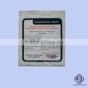 CF Biodegradable PE Plastic Charity Bag With Printing For Collection thumbnail-1