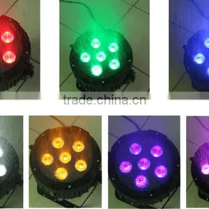 Wireless DMX 6pcs 7 In1 RGBWA UV Pink Waterproof LED PAR Can thumbnail-4