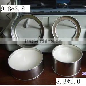 Silvery Travel Tin Candle/scented Candle/tin Candle thumbnail-1