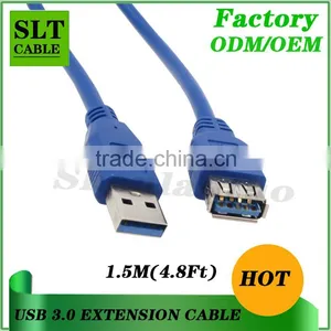Shenlantuo Factory Wholesales USB 3.0 Extension Cable A Male to A Female 1.5m USB 3.0 AM To AF Cable for Data Sync and Charging thumbnail-3