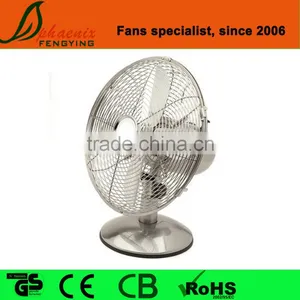 Made In China 12'' High Velocity Chrome Metal Table Fan thumbnail-1