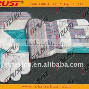 Genuine Leather Working Gloves With Patch Palm thumbnail-1