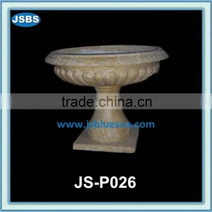 Round Outdoor Decorative Large Marble Planter thumbnail-1