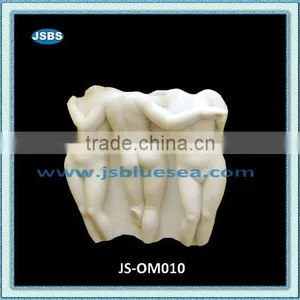 Polished Marble Nude Lady Statue in Wall thumbnail-1