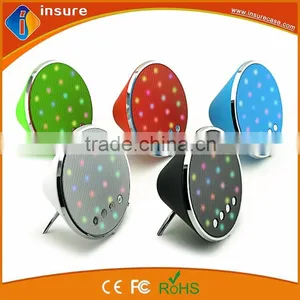 Colorful LED Light Small Portable Speakers Bluetooth thumbnail-1